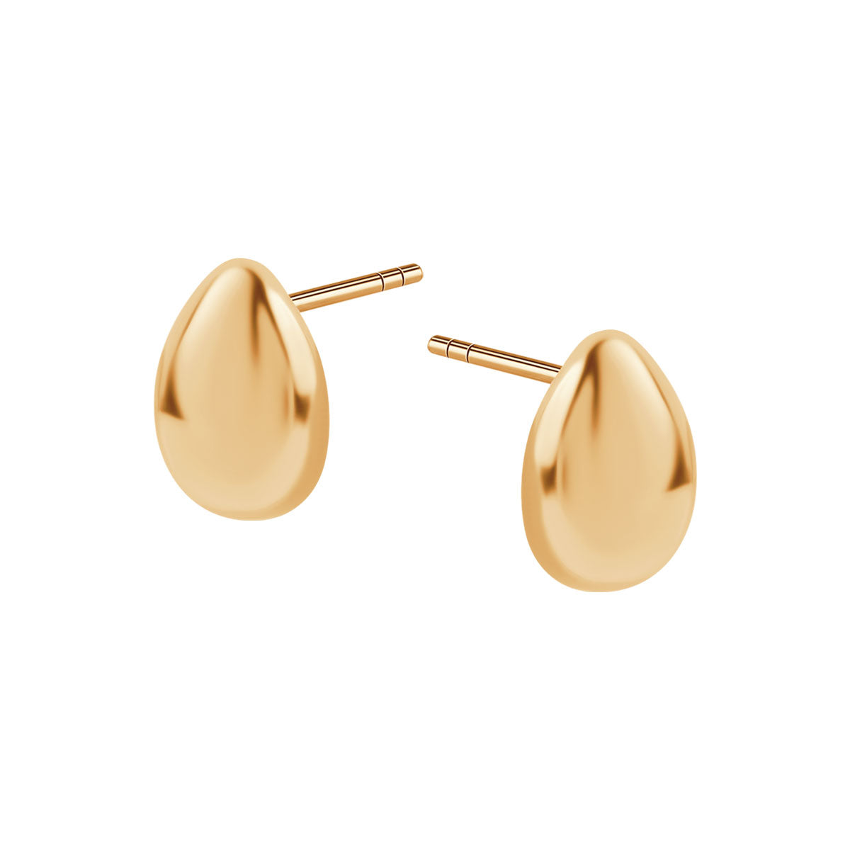 Komplet biżuterii srebrnej pozłacanej - łezki