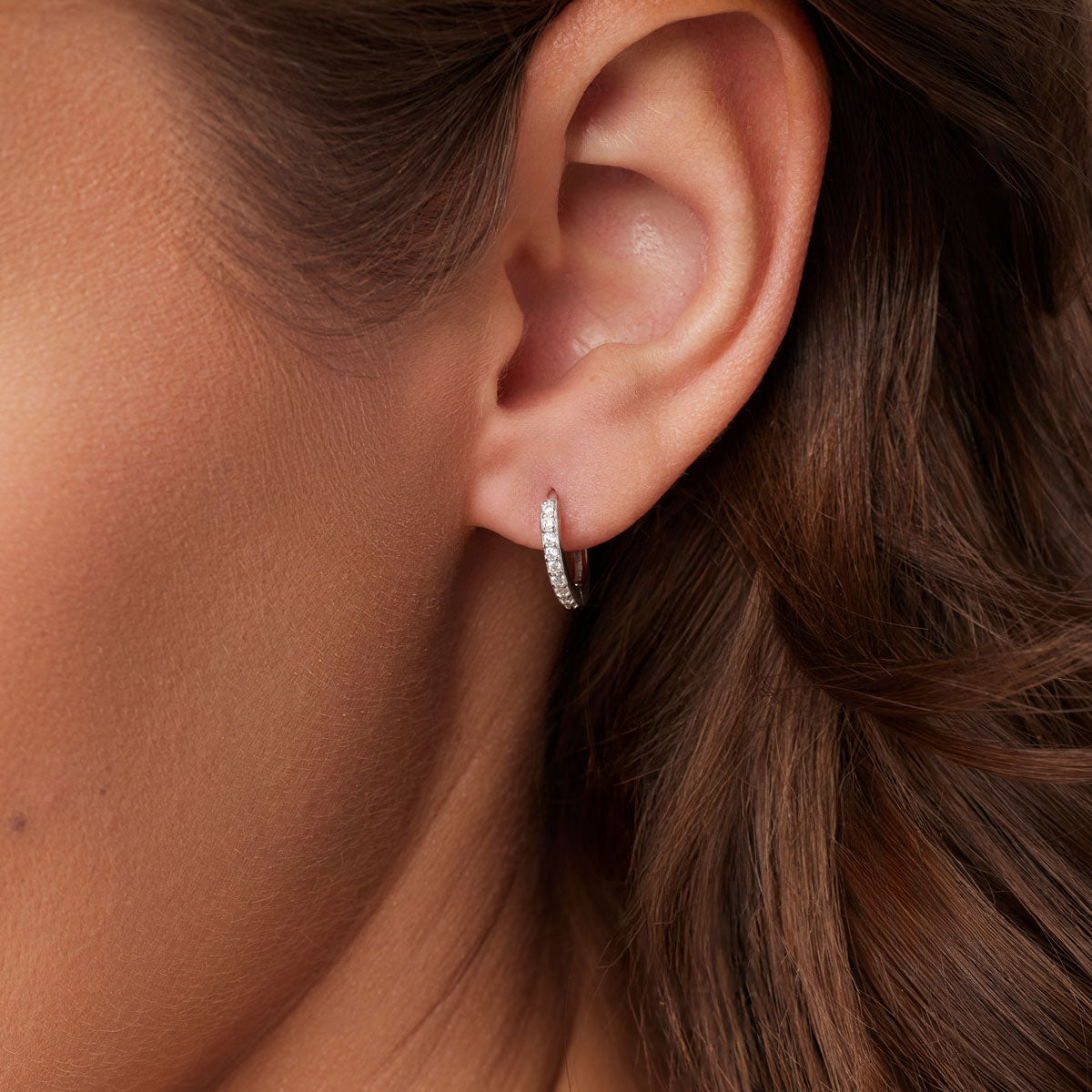 Komplet srebrnych kolczyków - koła I