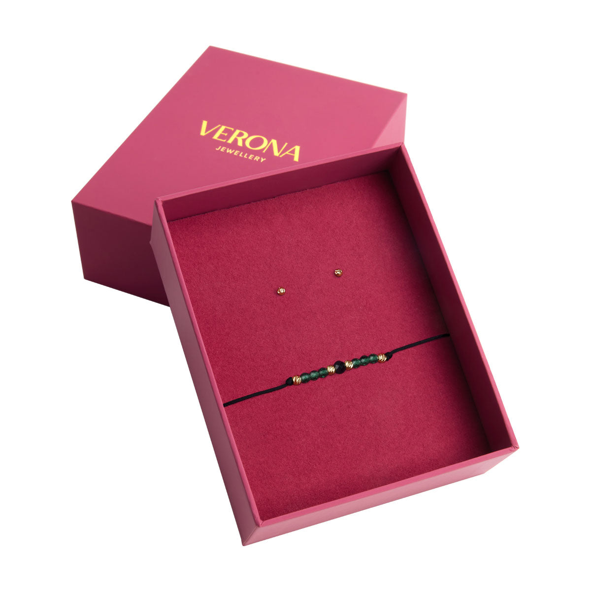 Komplet biżuterii złotej - kuleczki