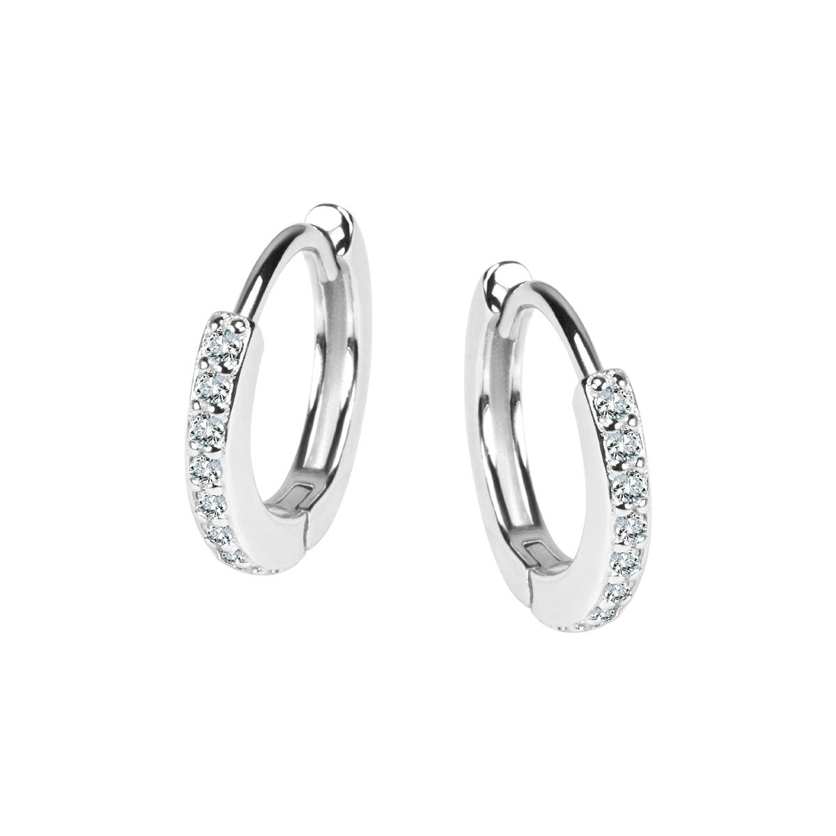 Komplet srebrnych kolczyków - koła I