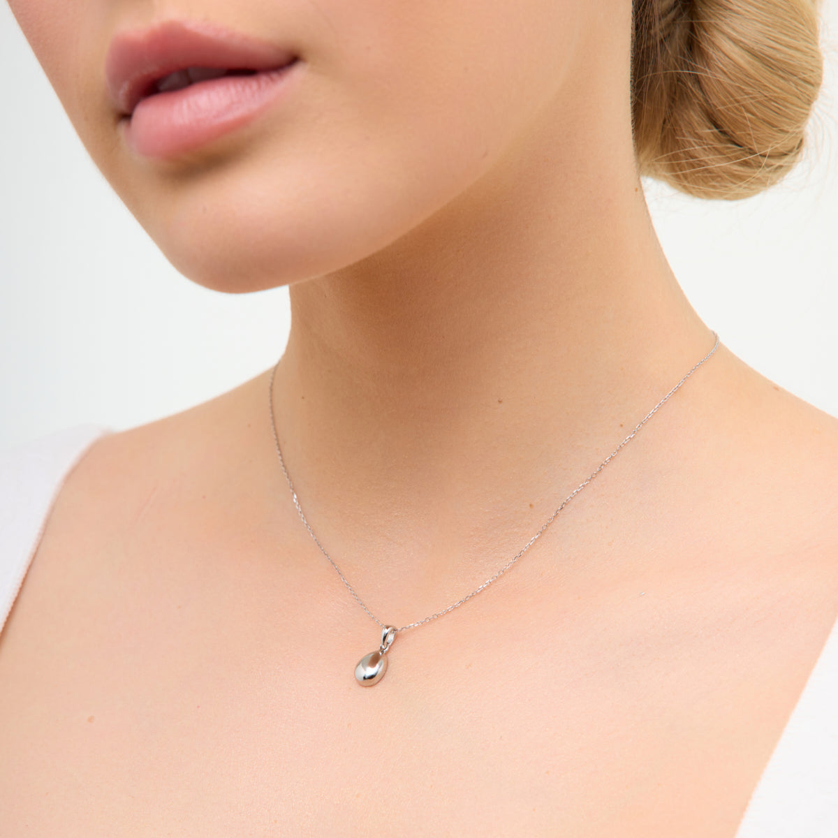 Komplet biżuterii srebrnej - łezki