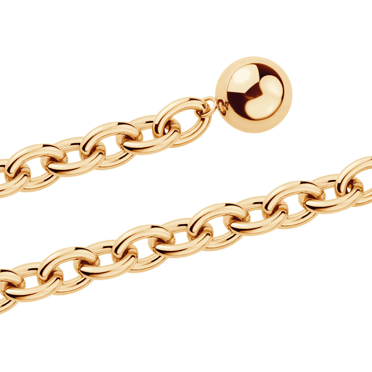 Bransoletka stalowa - kulki - Moderno