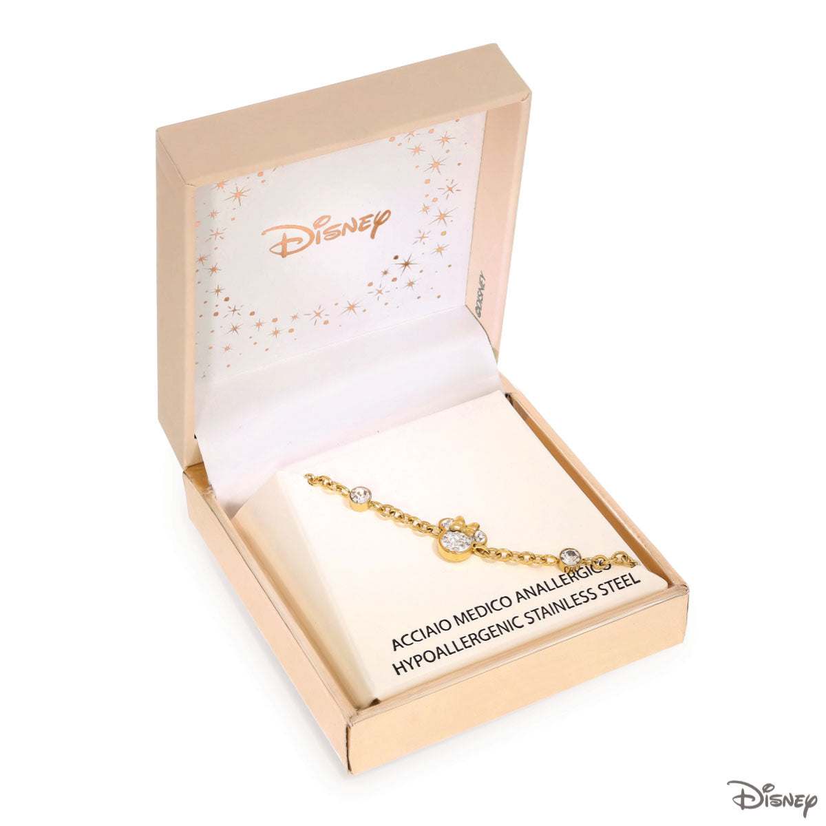 Bransoletka stalowa z cyrkoniami - Myszka Minnie - Disney