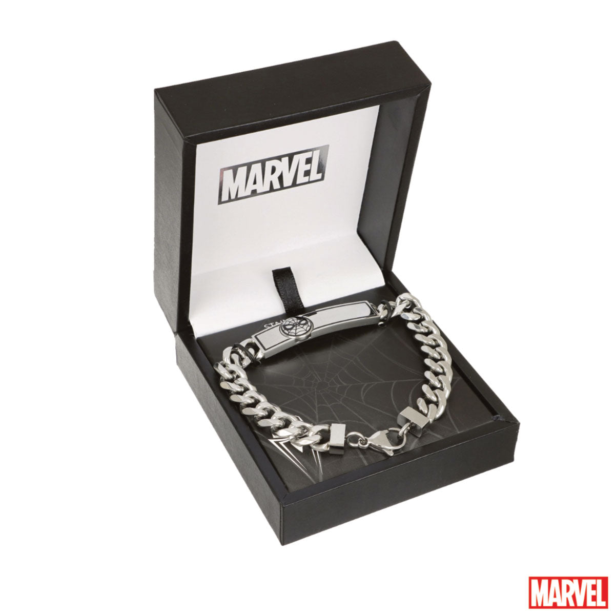 Bransoletka stalowa z blaszką - Spider Man - Marvel