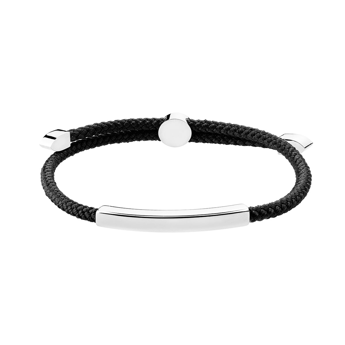 Bransoletka czarna - stalowa - Moderno