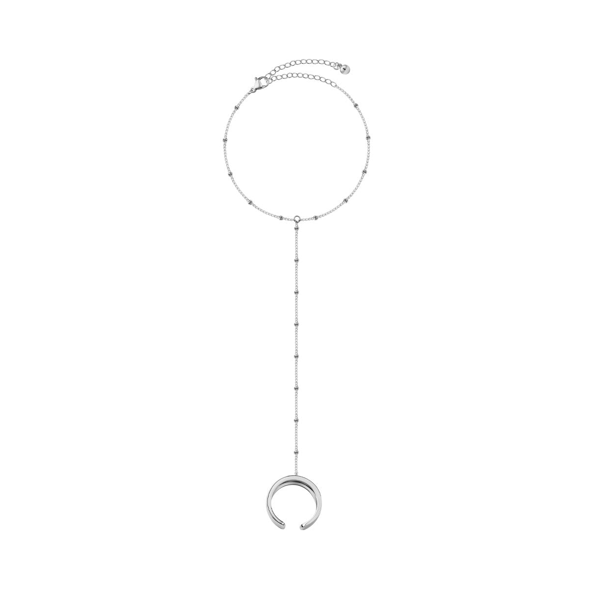 Bransoletka na palec z mosiądzu - kulki - Moderno - Verona