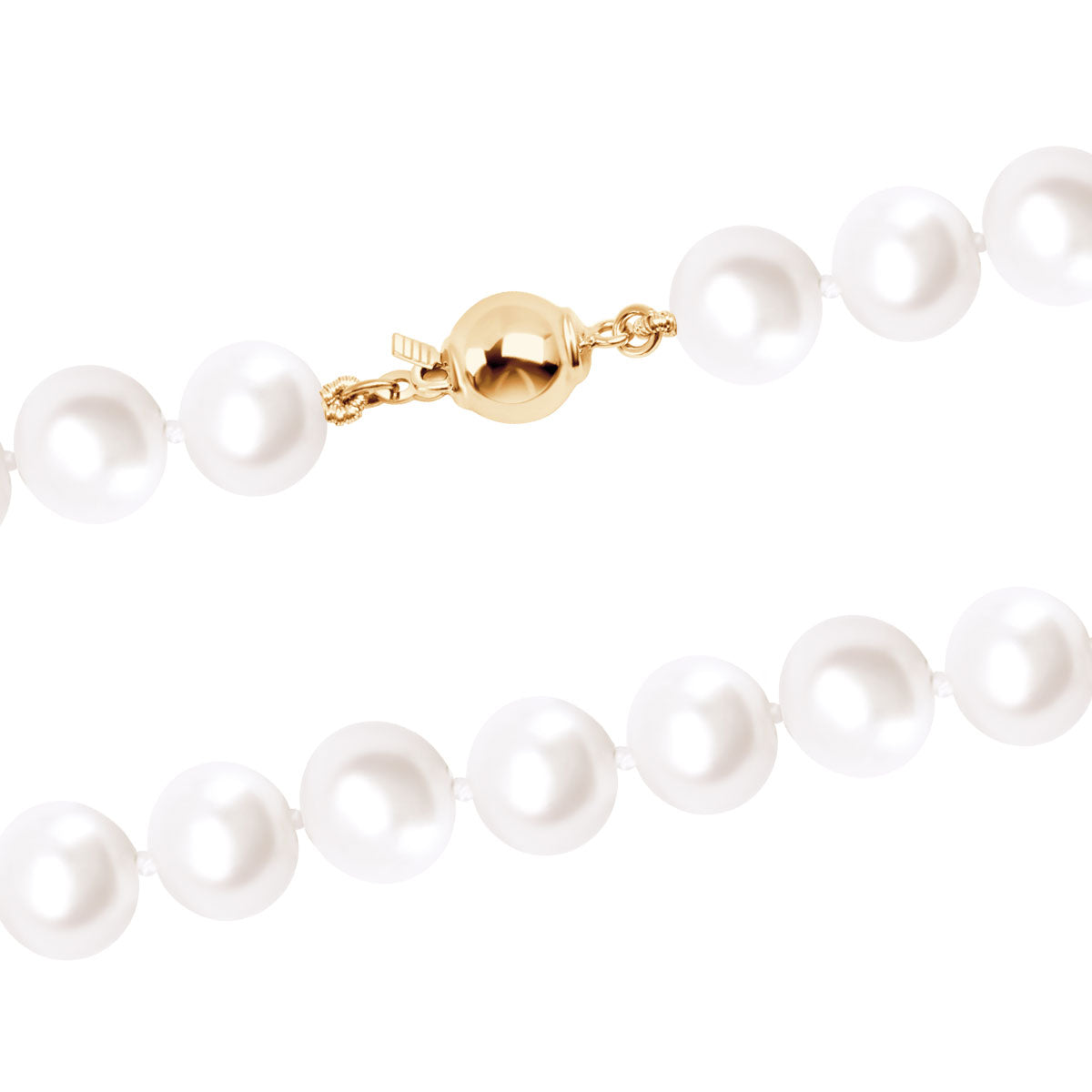 Bransoletka z pereł srebrna pozłacana