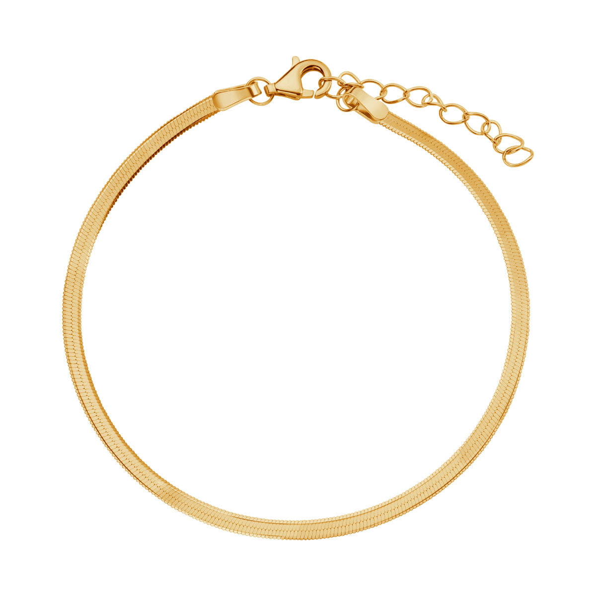 Bransoletka srebrna pozłacana - żmijka - Verona