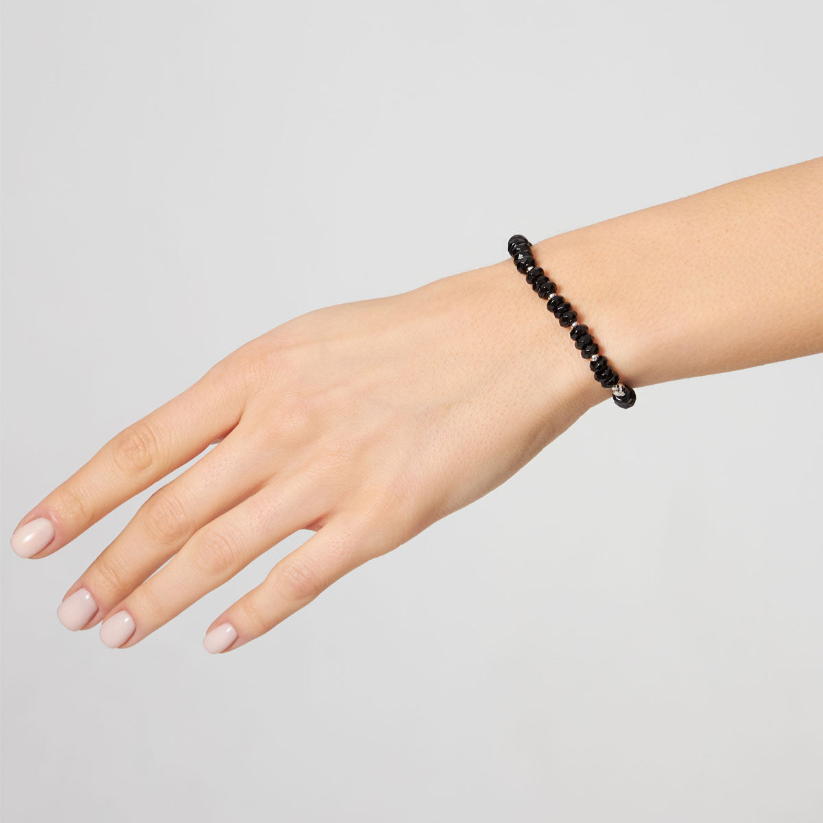 Bransoletka srebrna z onyksem