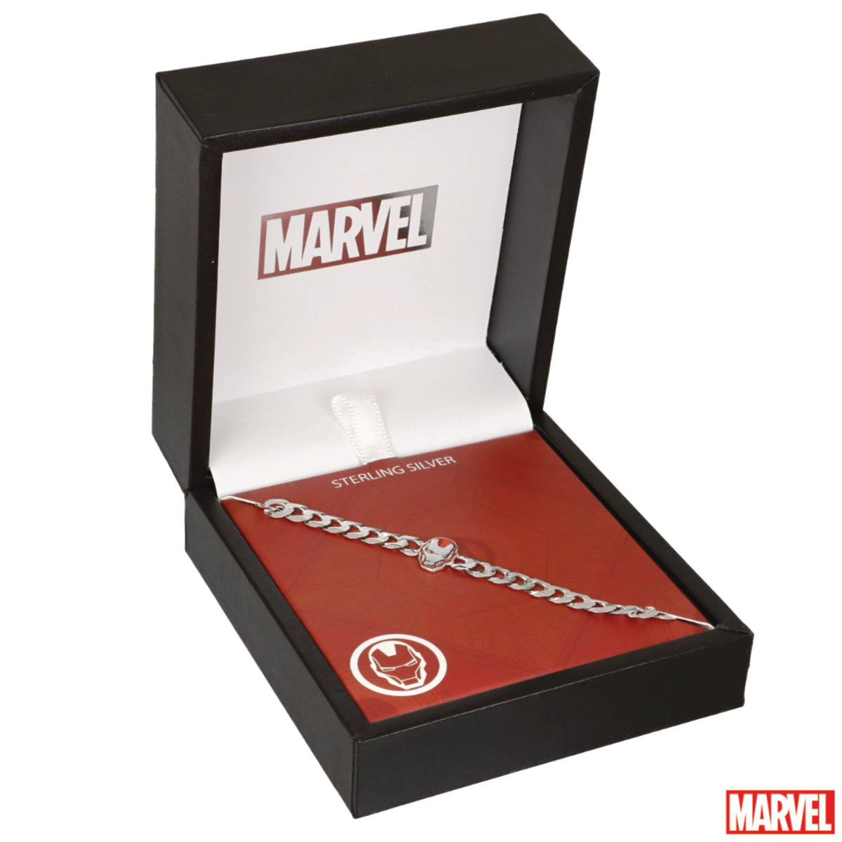 Bransoletka srebrna - Iron Man - Marvel