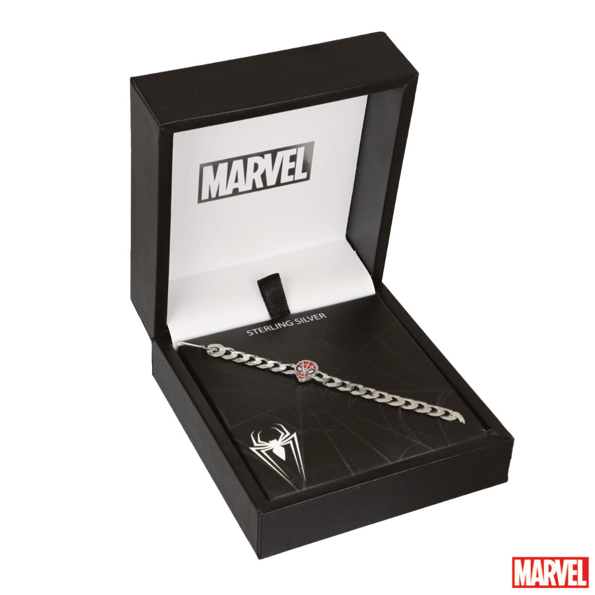 Bransoletka srebrna - Spider Man - Marvel