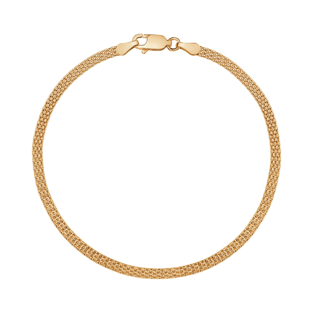 Bransoletka srebrna pozłacana