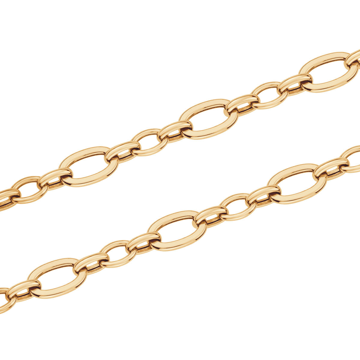 Bransoletka złota z owalnymi ogniwami