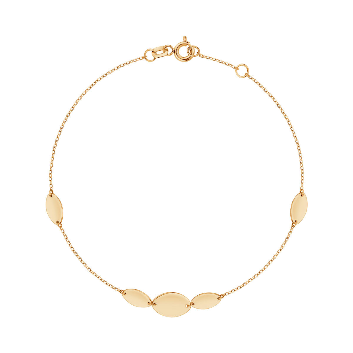 Bransoletka złota - łezki - Verona