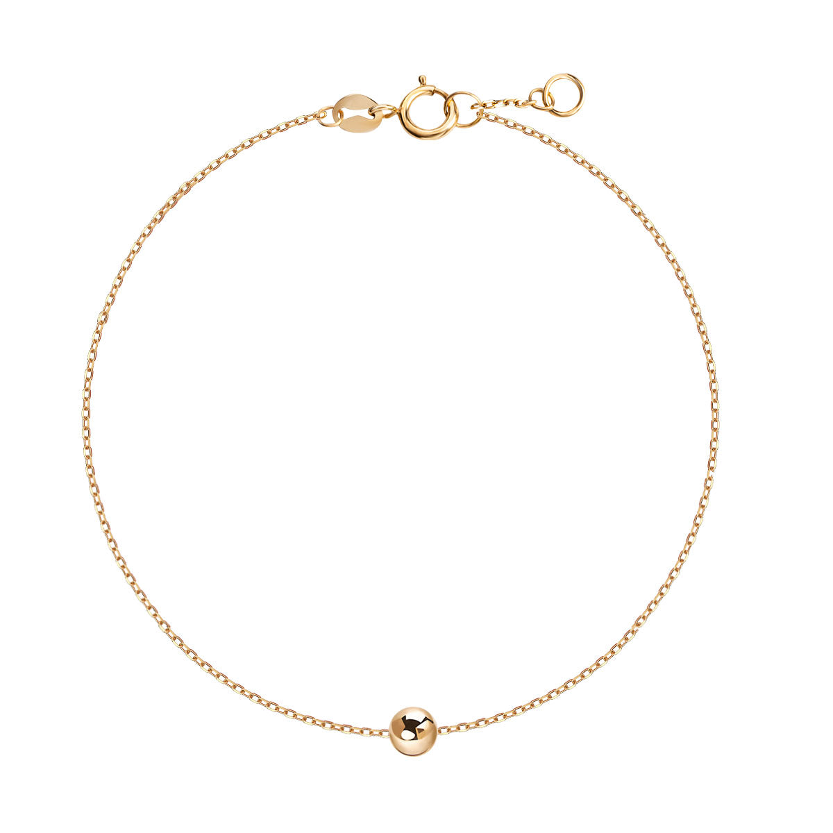 Bransoletka złota - kulka