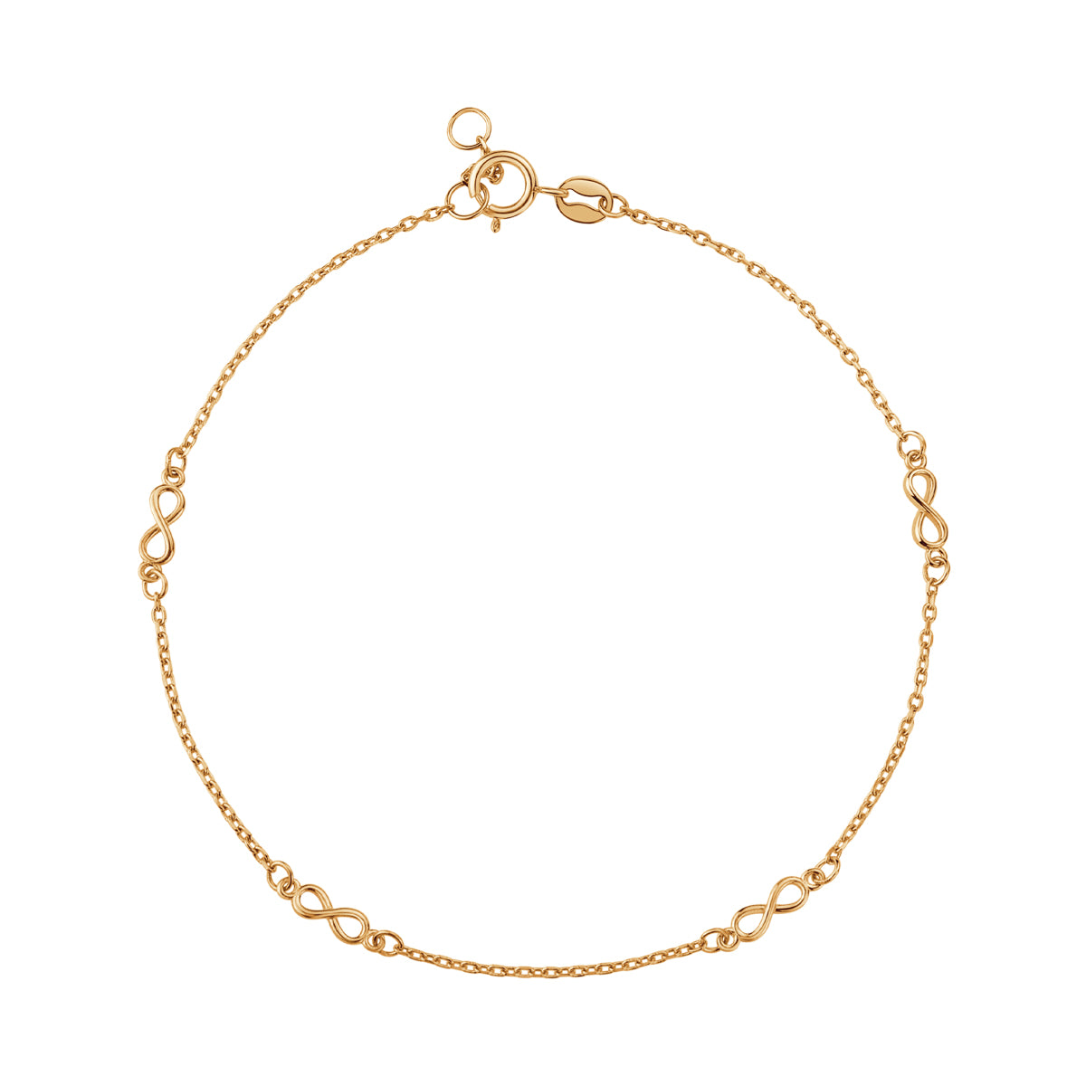 Bransoletka złota - nieskończoność