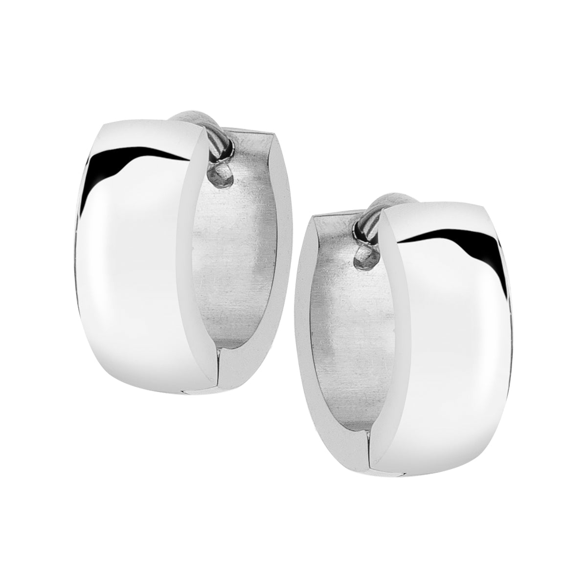 Kolczyki koła - stalowe - Moderno