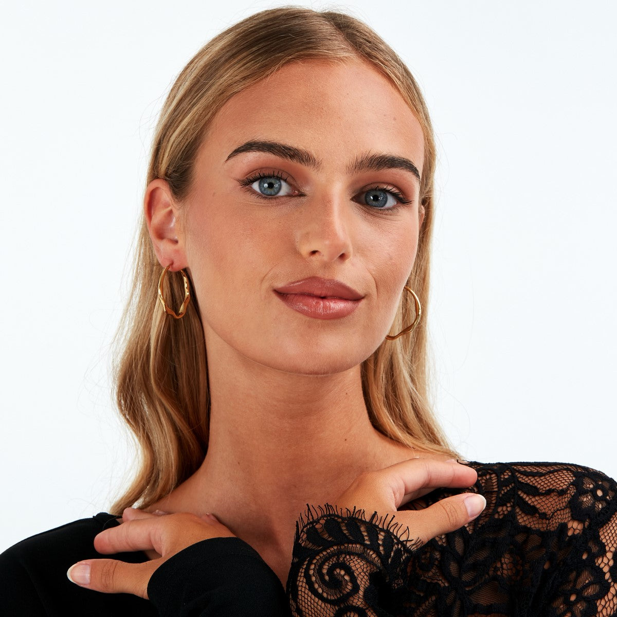 Kolczyki stalowe - koła - Trussardi T-Design