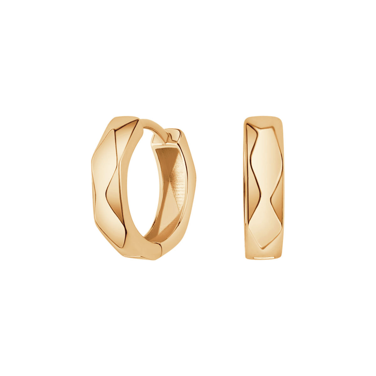 Kolczyki srebrne pozłacane - koła