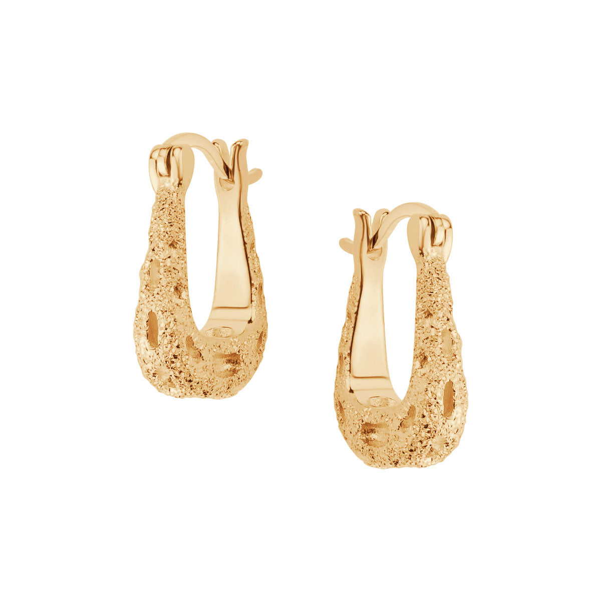 Kolczyki srebrne pozłacane - łezki