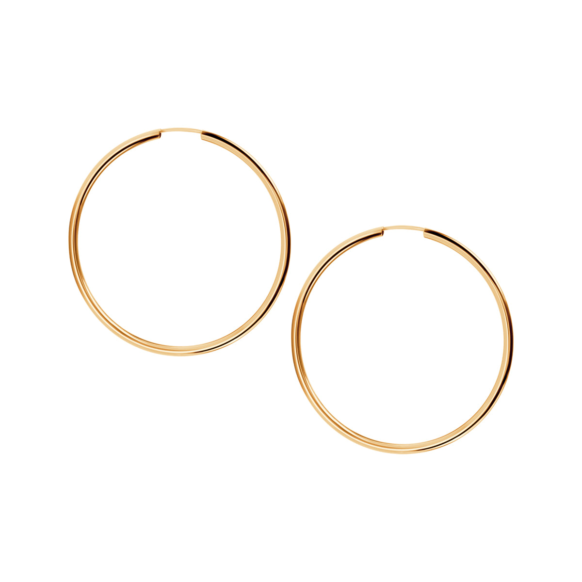 Kolczyki złote - koła - Verona