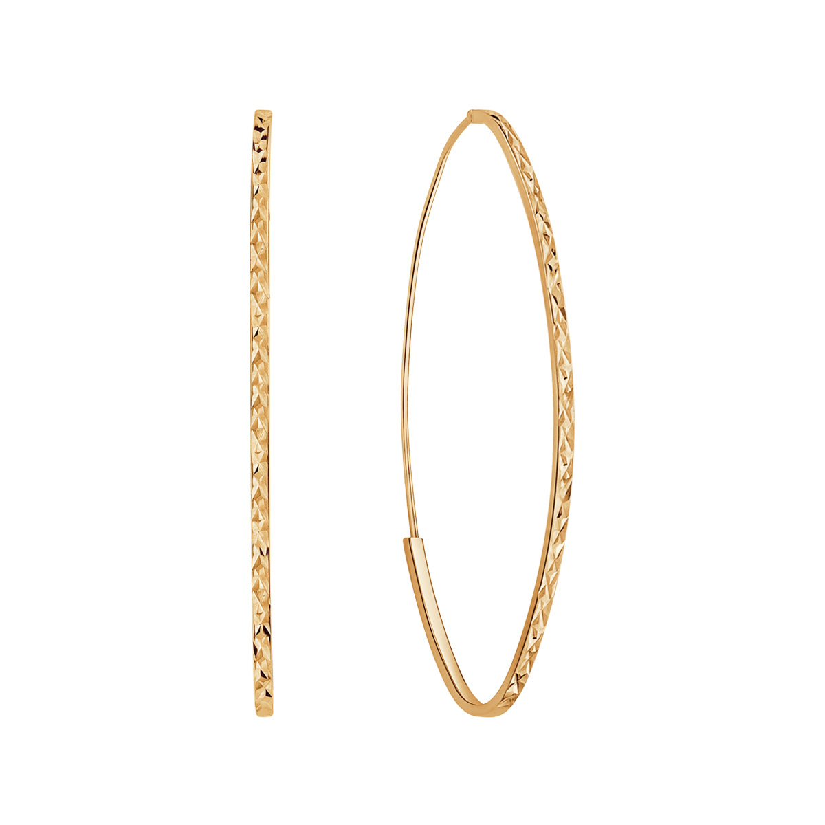 Kolczyki złote - owalne