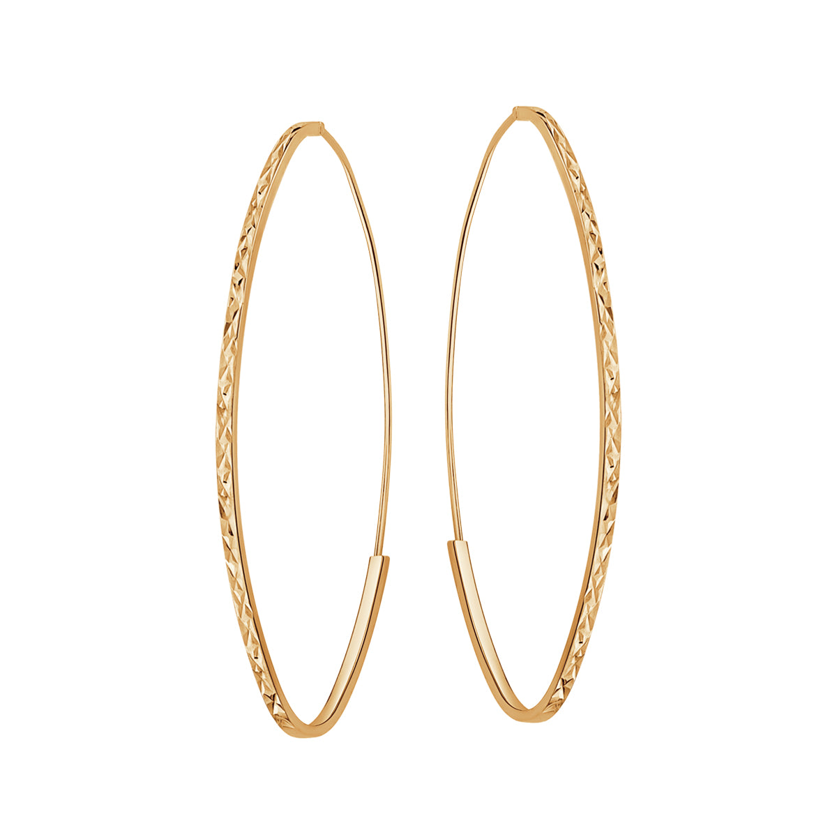 Kolczyki złote - owalne