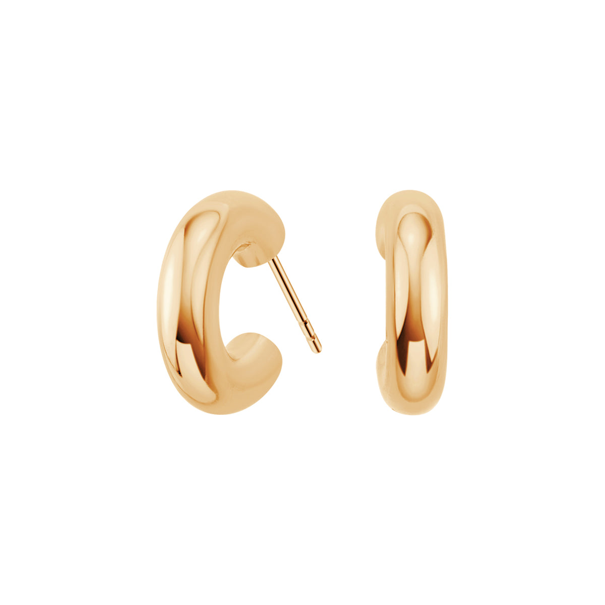 Kolczyki stalowe - półokrągłe - Moderno