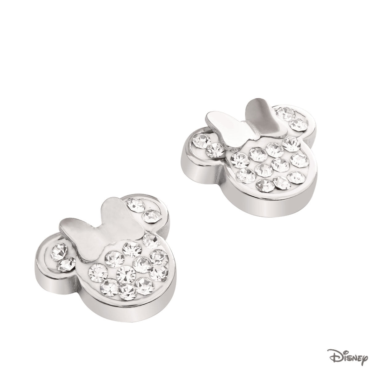 Kolczyki stalowe z cyrkoniami - Myszka Minnie - Disney