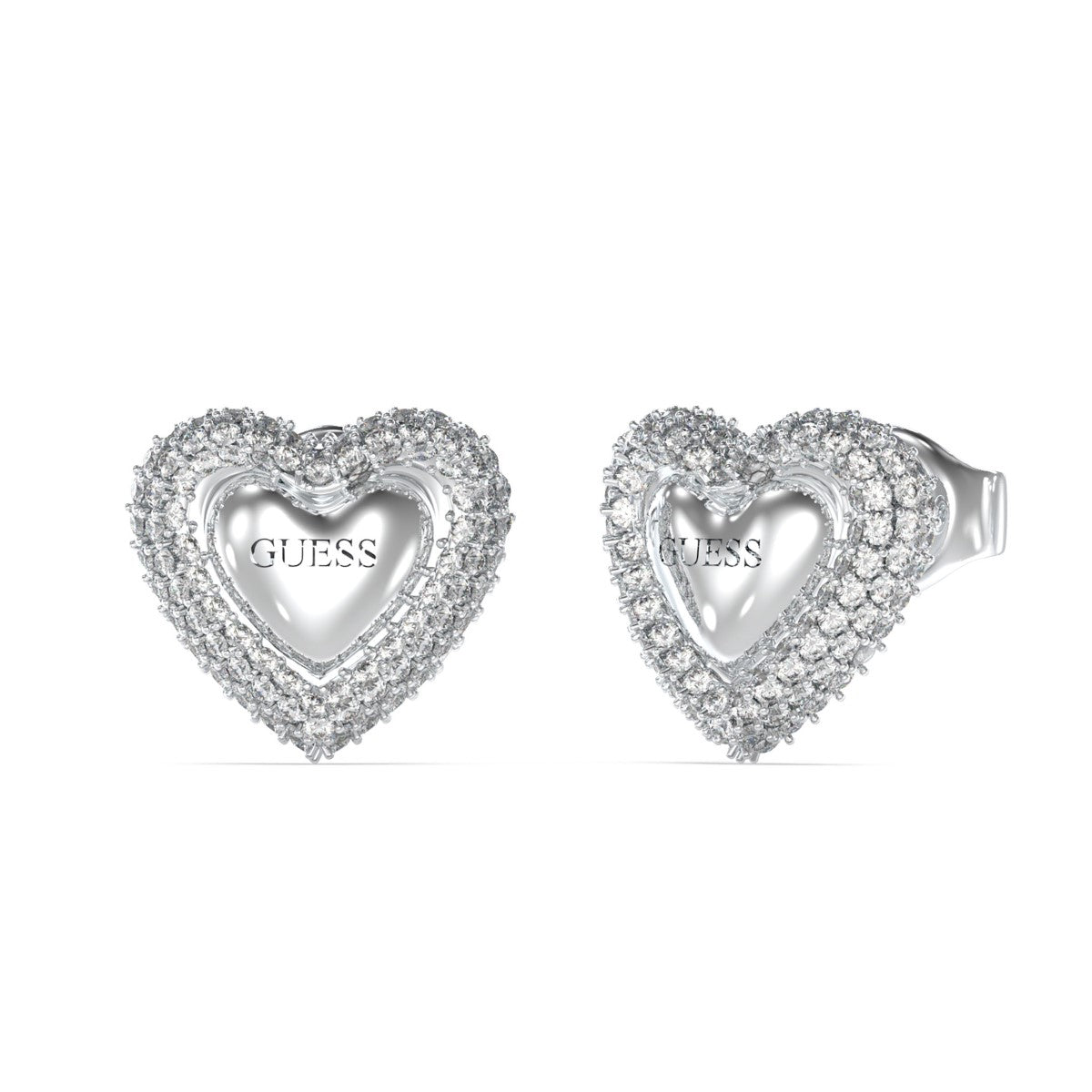 Kolczyki stalowe - serca - Guess Beloved