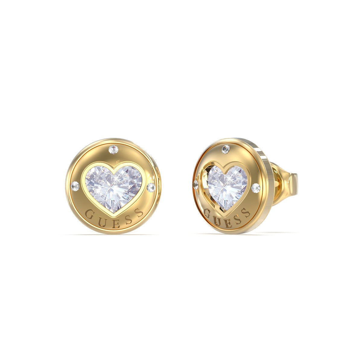 Kolczyki stalowe - serca - Guess Rolling Hearts