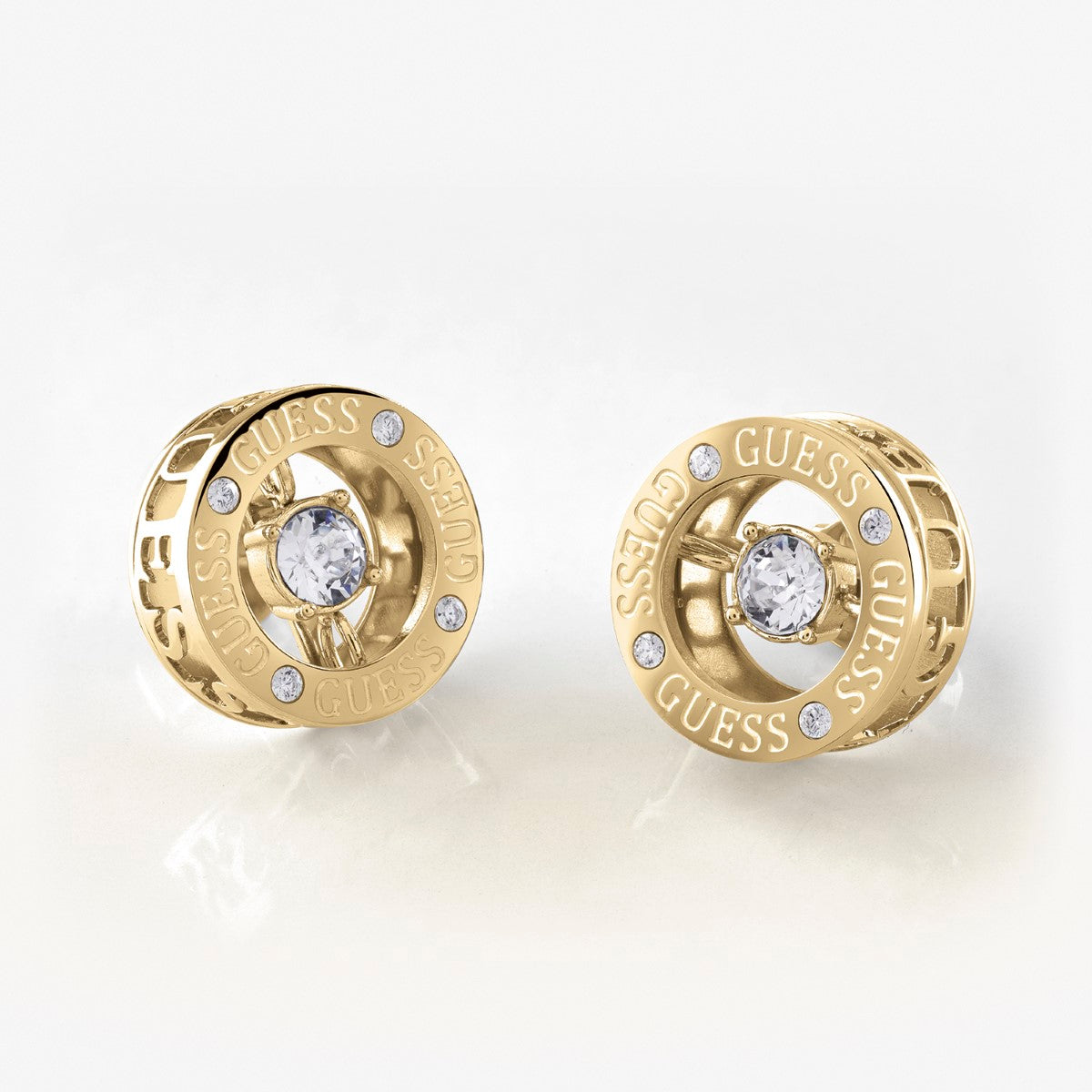 Kolczyki stalowe z cyrkoniami - Guess Splitaire