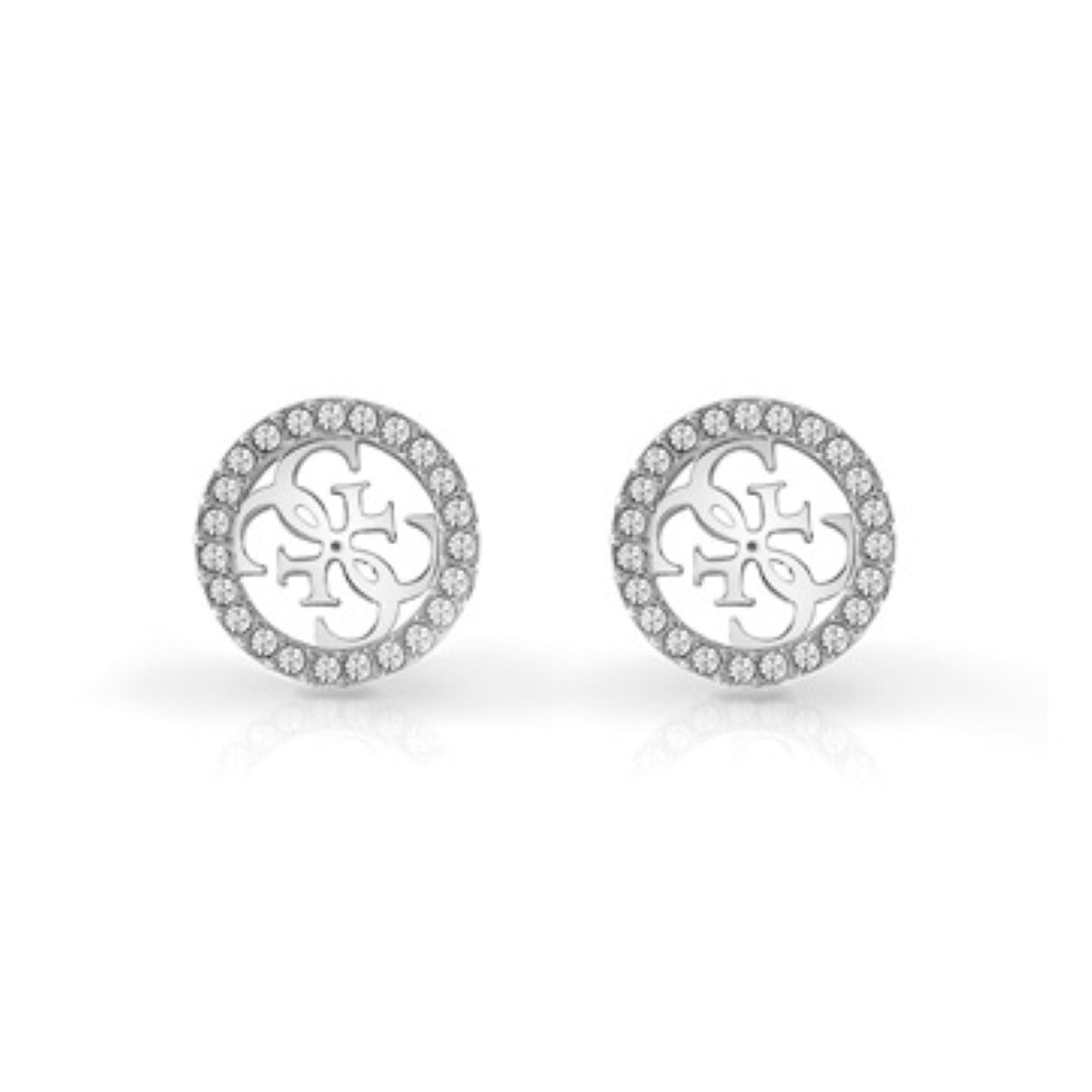 Koczyki stalowe z cyrkoniami - Guess Studs Party