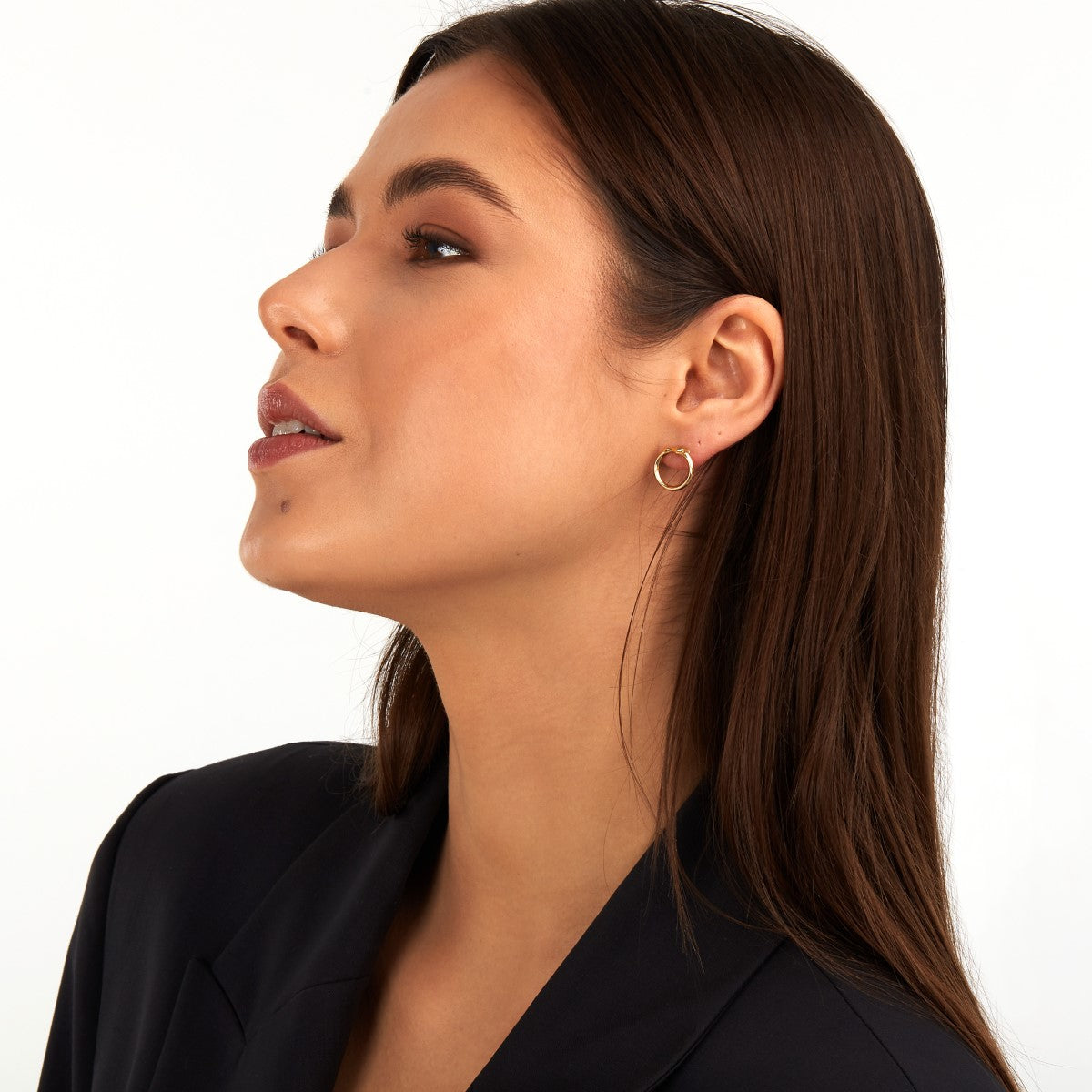 Kolczyki stalowe  - koła - Trussardi T-Heritage Greydog