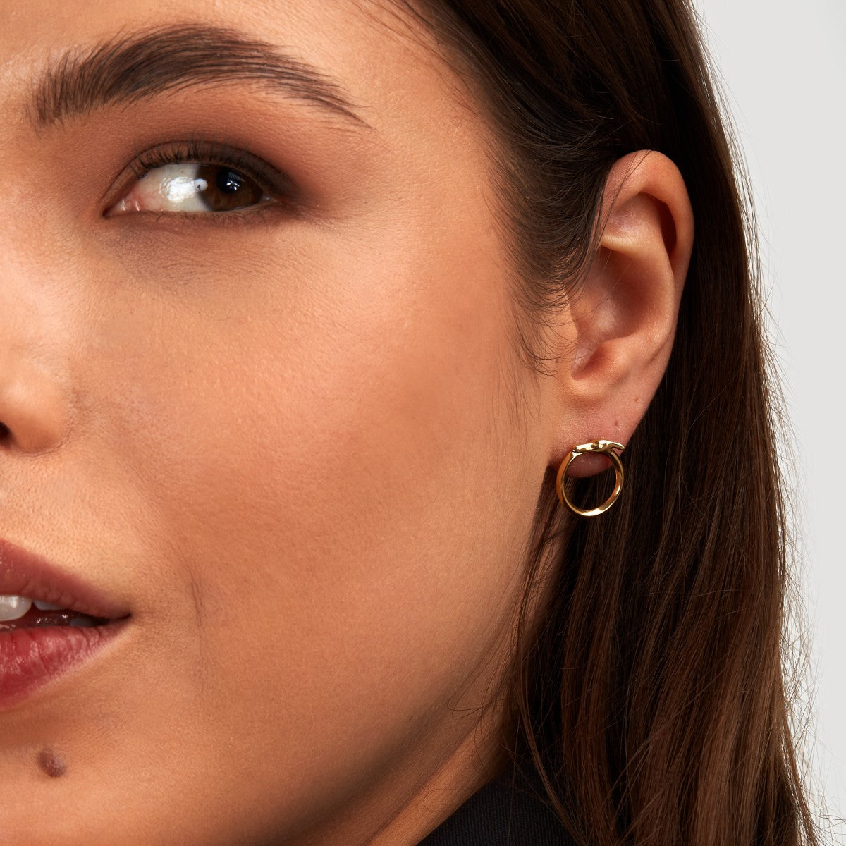 Kolczyki stalowe  - koła - Trussardi T-Heritage Greydog