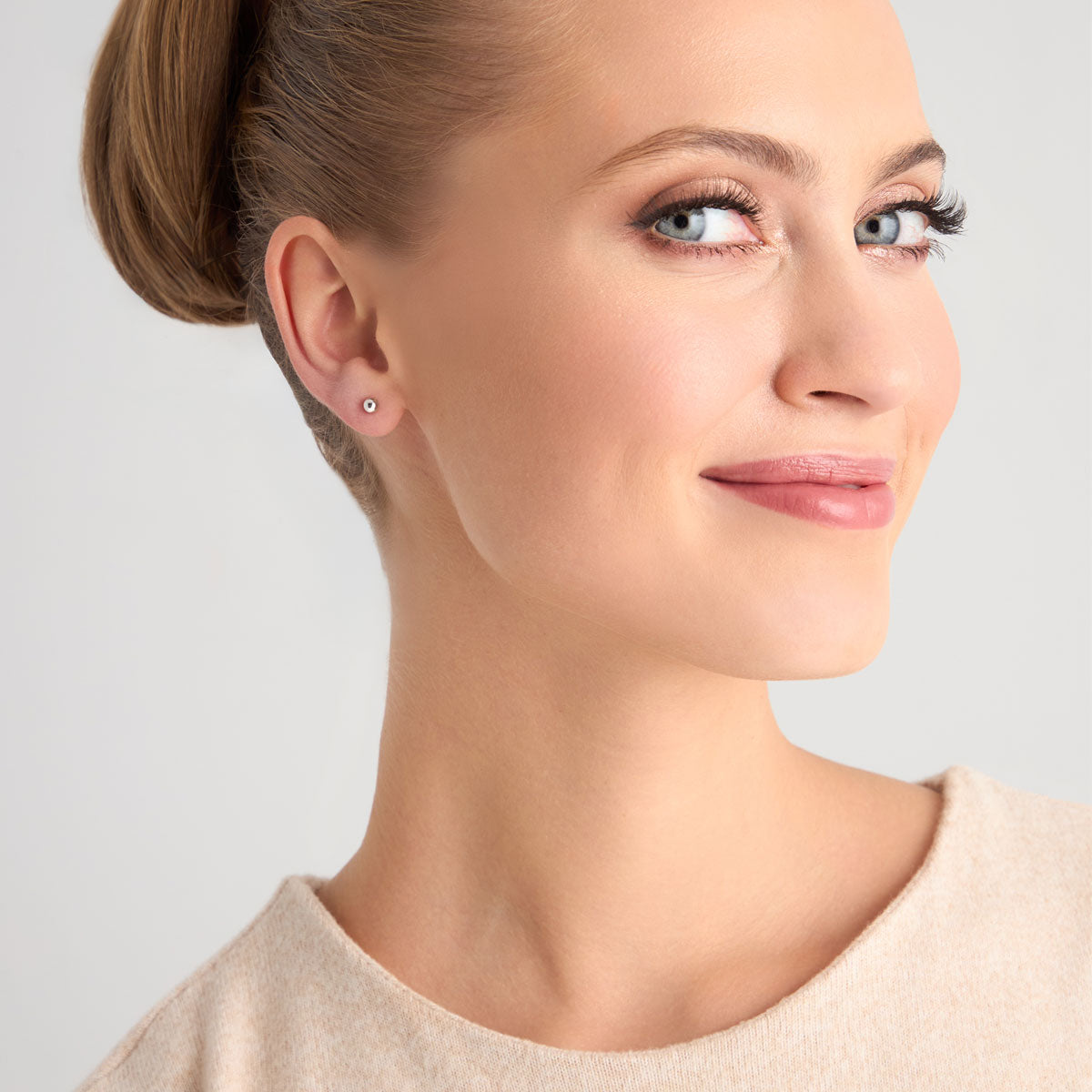 Kolczyki srebrne - kulki - Bambini