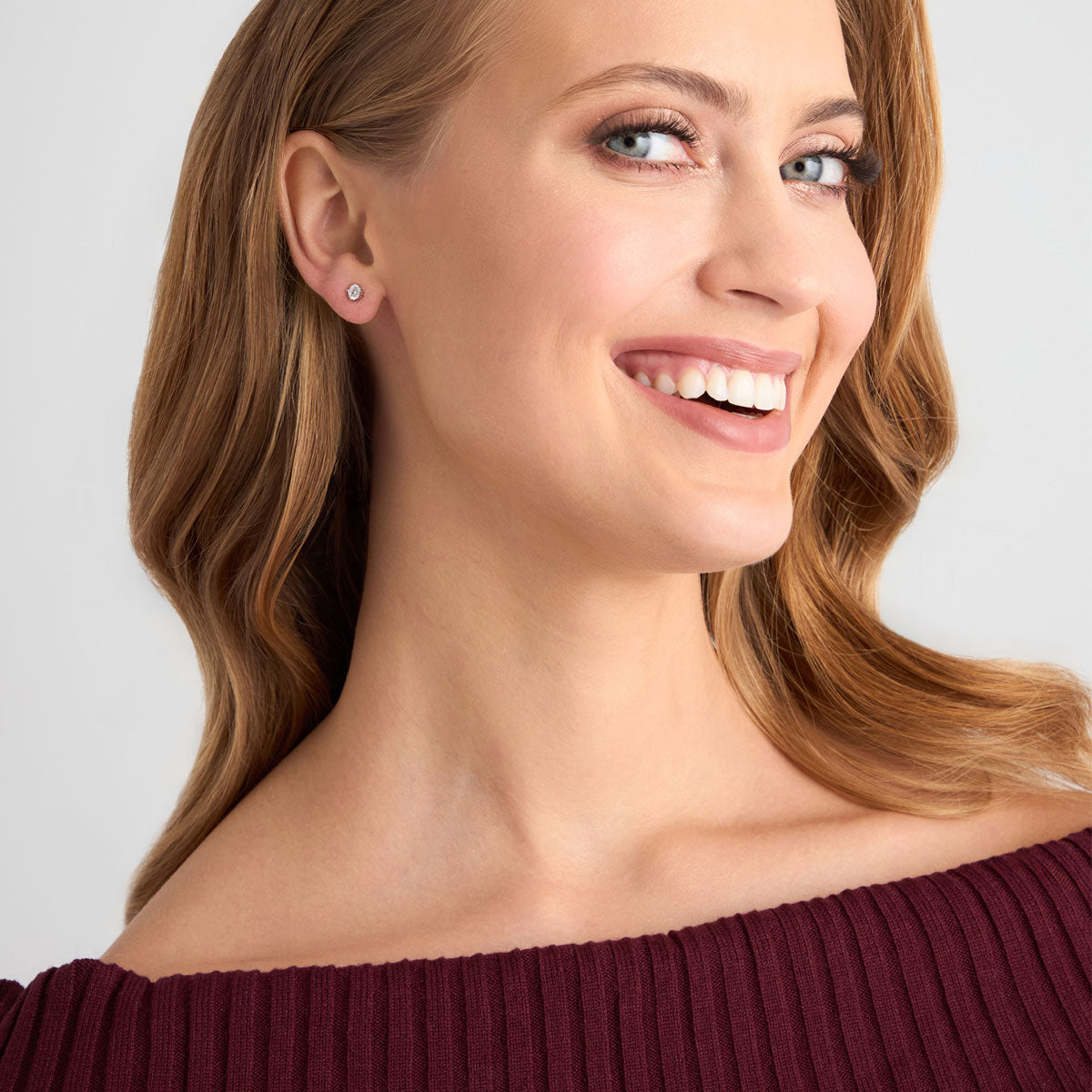 Kolczyki srebrne z cyrkoniami - Verona