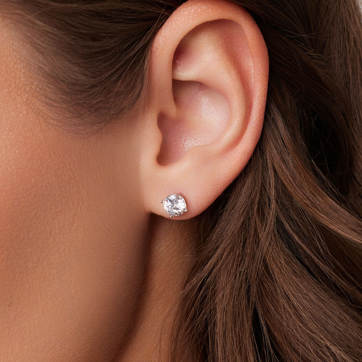 Kolczyki srebrne z cyrkoniami