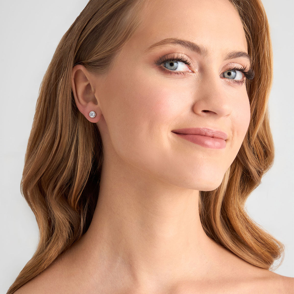 Kolczyki srebrne z cyrkoniami - Verona