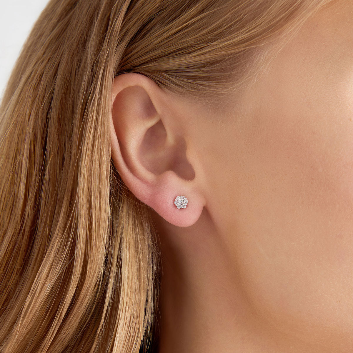 Kolczyki srebrne z cyrkoniami - Verona