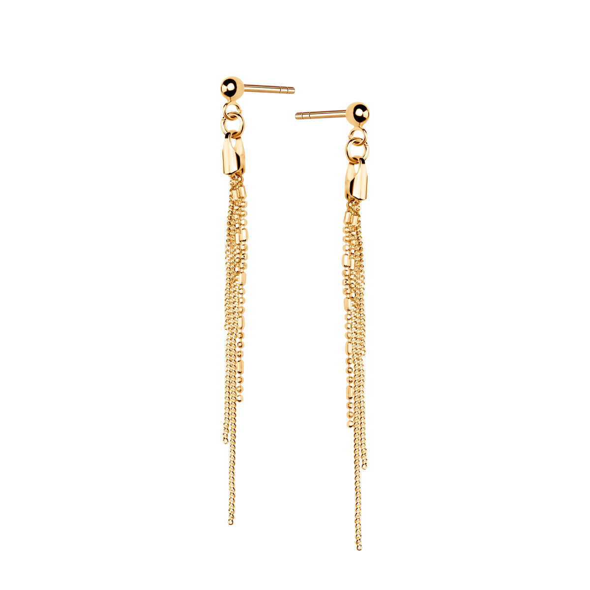 Kolczyki srebrne pozłacane