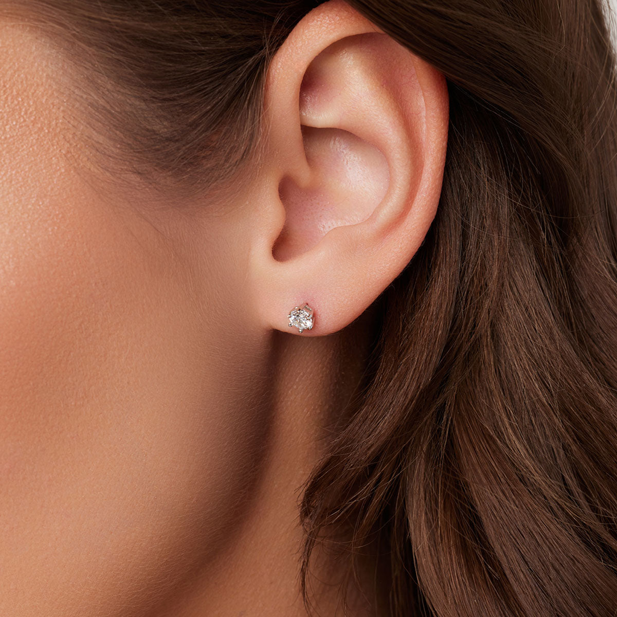 Kolczyki srebrne z cyrkoniami