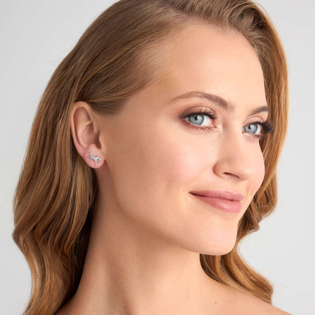 Kolczyki srebrne z cyrkoniami - konie - Bambini - Verona