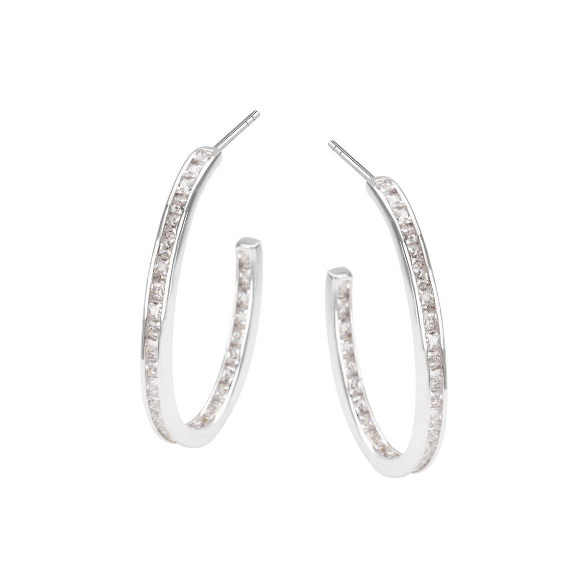 Kolczyki srebrne z cyrkoniami - Verona