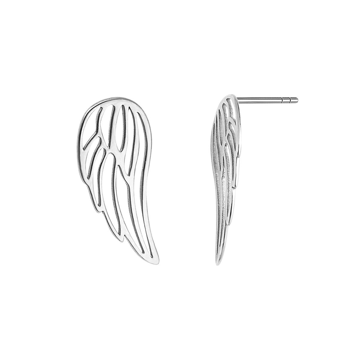 Kolczyki srebrne - skrzydła