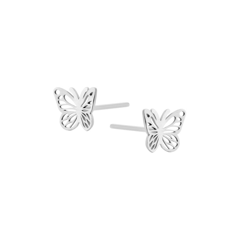 Kolczyki srebrne - motyle - Natura