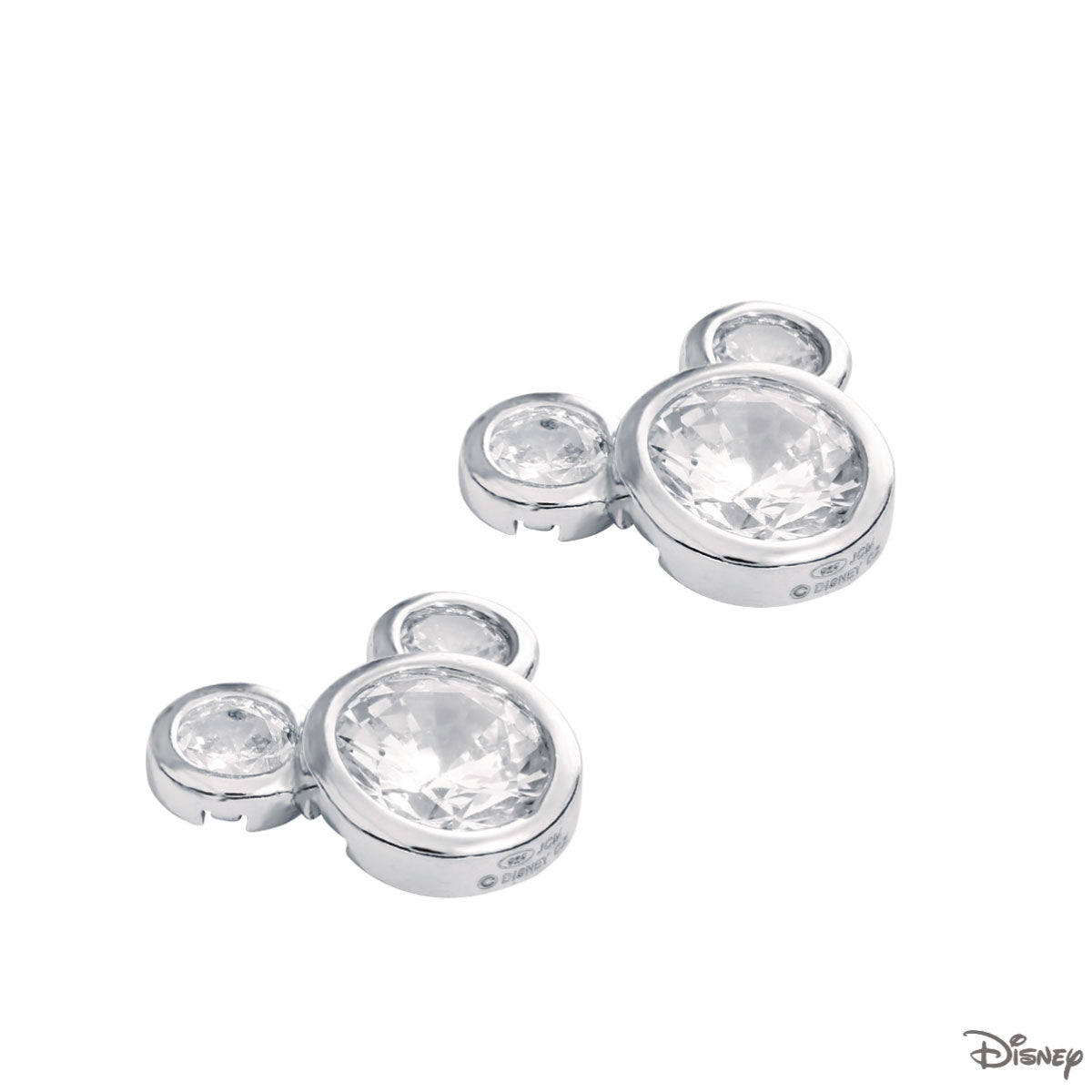 Kolczyki srebrne z cyrkoniami - Myszka Minnie - Disney
