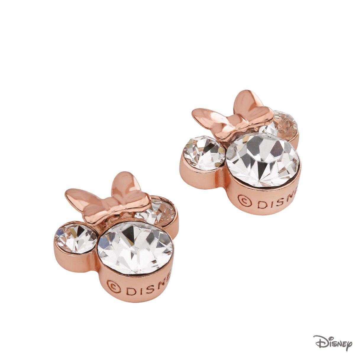 Kolczyki srebrne pozłacane - Myszka Minnie - Disney