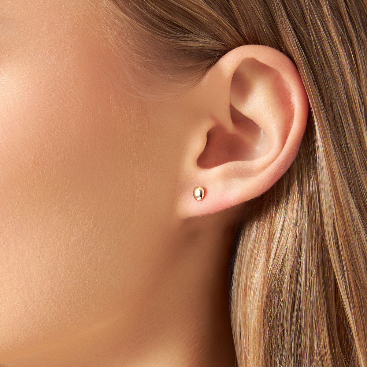 Kolczyki srebrne pozłacane - basic - Verona