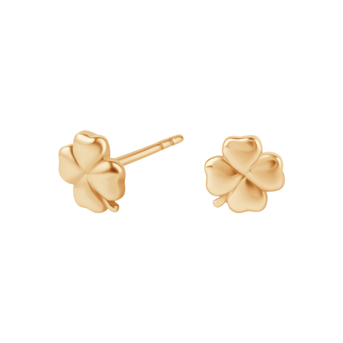 Kolczyki złote - koniczynki